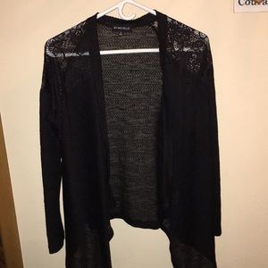 Black lace cardigan
